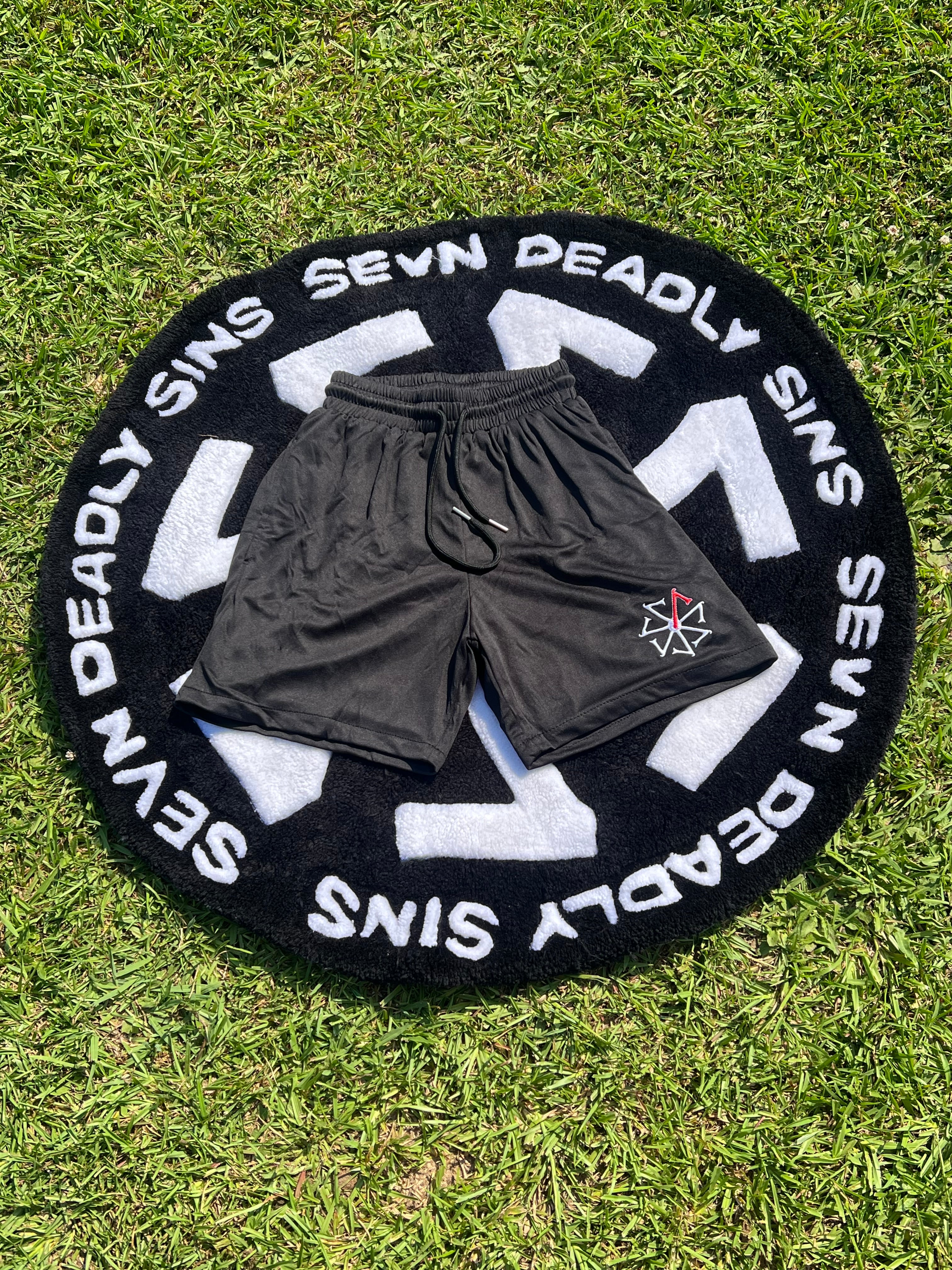 Wrath Polyester Shorts 7" Black